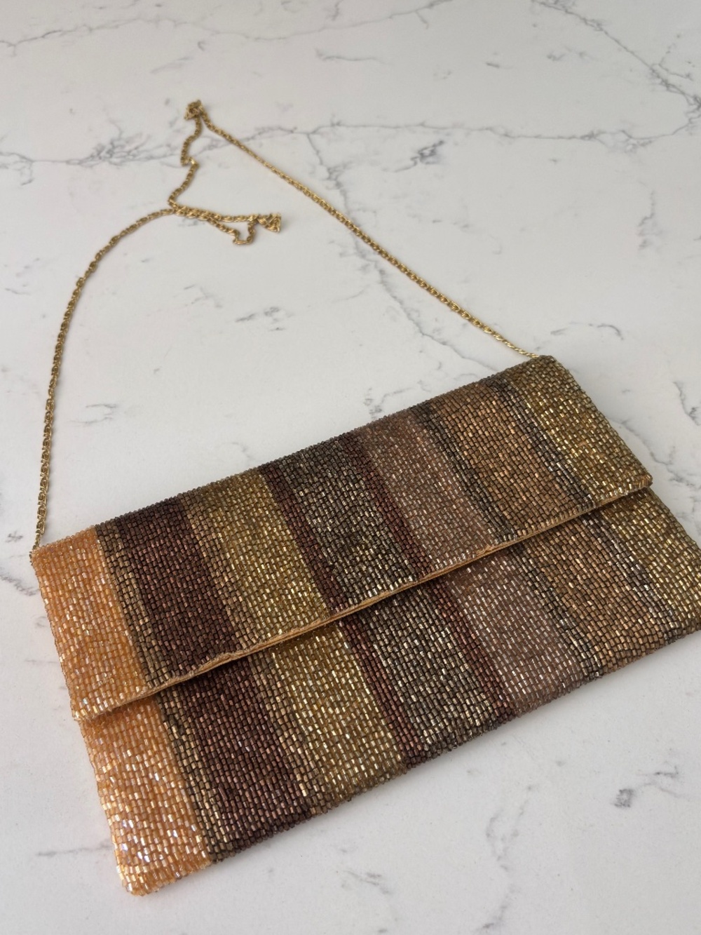 New Moyna beaded envelope clutch